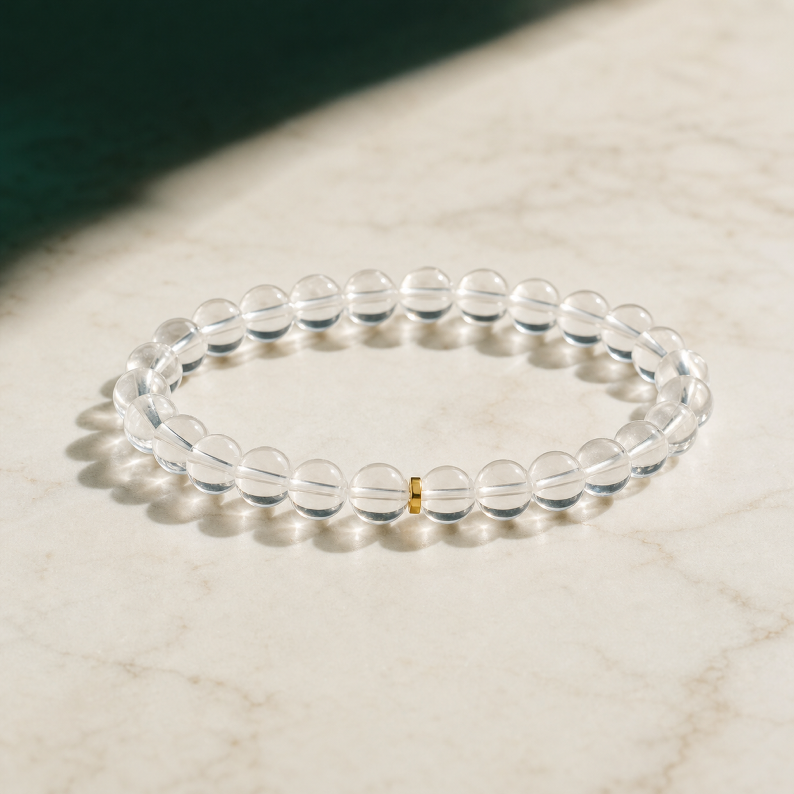 Rock Crystal Plain, Bracelet by NoorKara