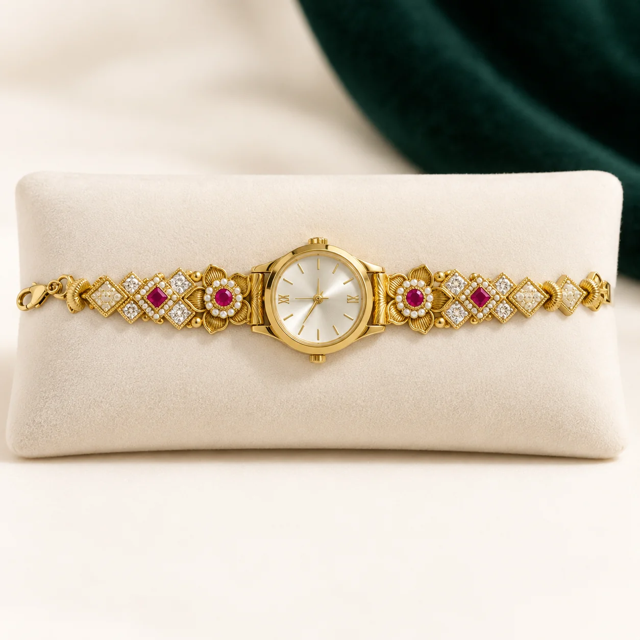 Floral Motif Watch by NoorKara