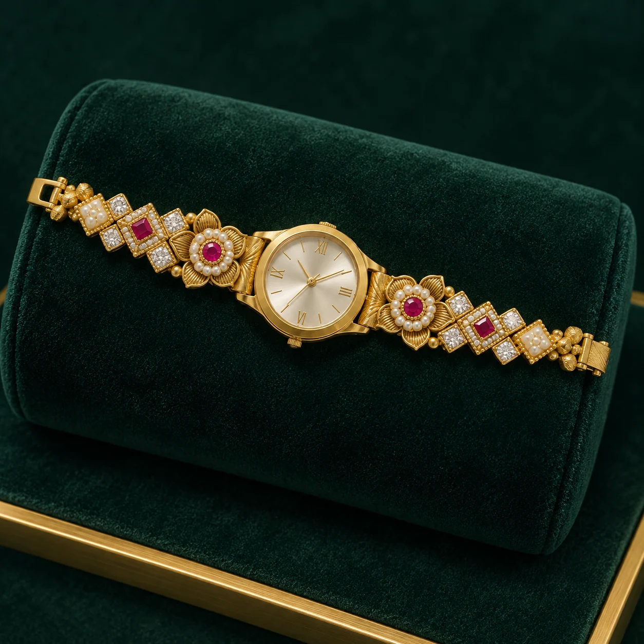 Floral Motif Watch by NoorKara