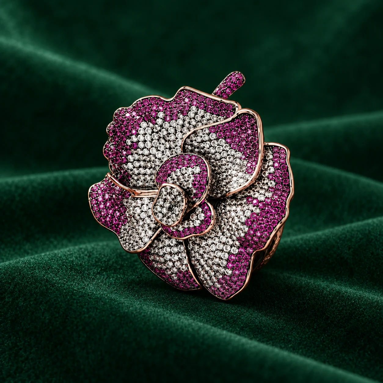 Floral Statement Ring by NoorKara