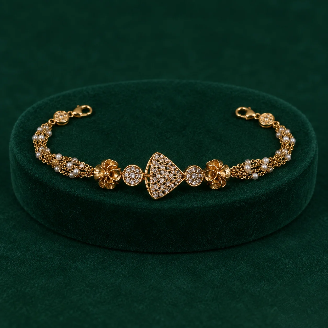 Fan and Flower Bracelet by NoorKara