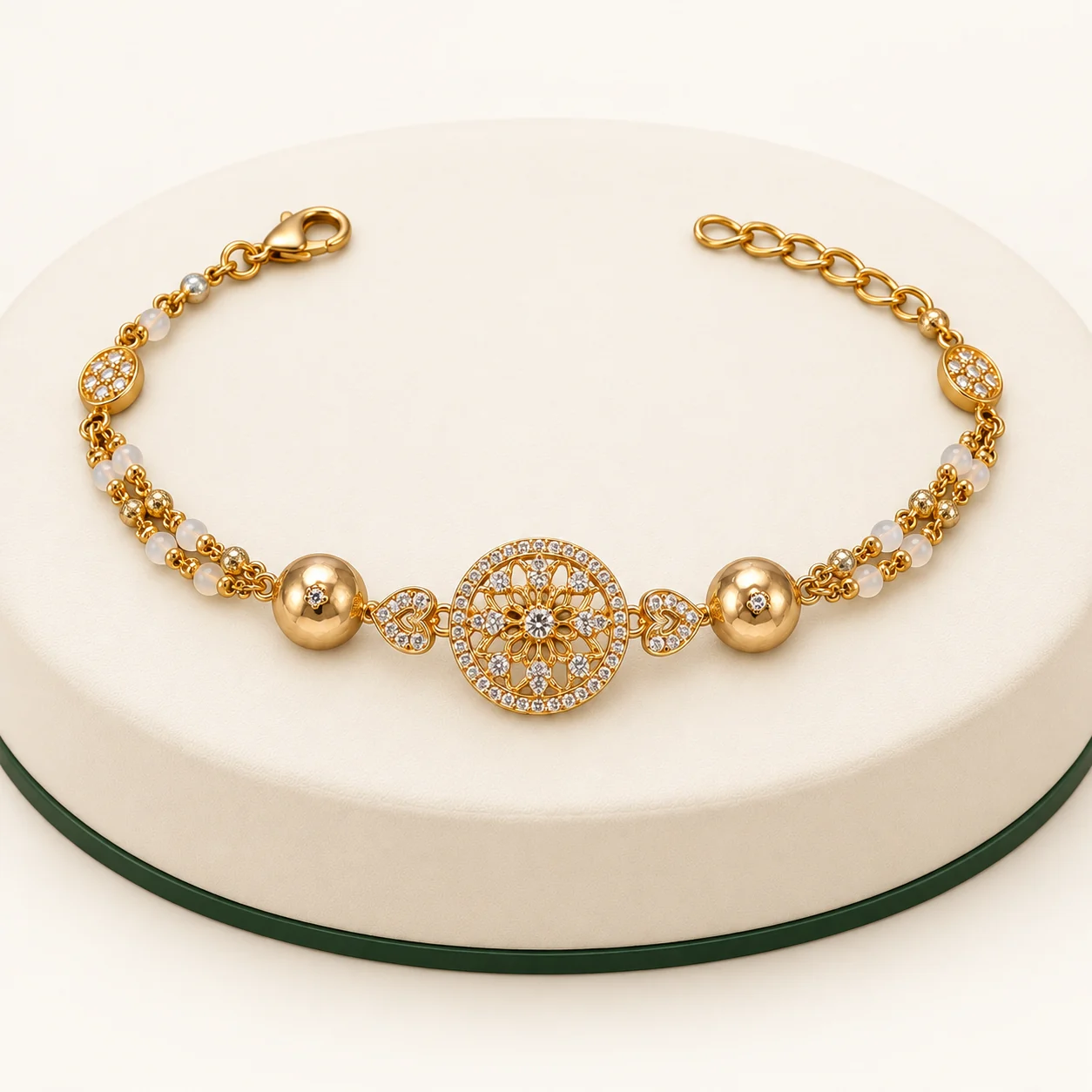 Round Filigree Medallion Bracelet by NoorKara