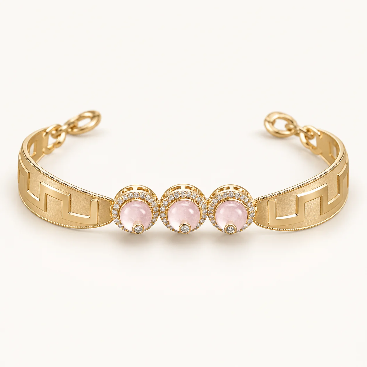 Pink Trio Cuff by NoorKara