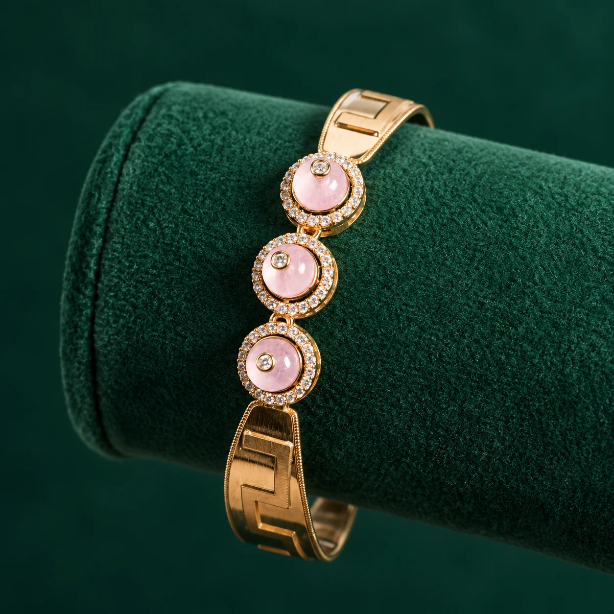 Pink Trio Cuff by NoorKara