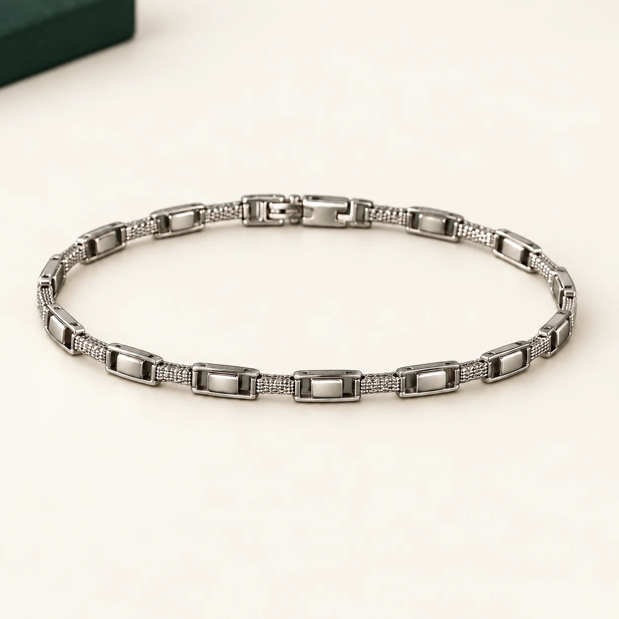 Framed Plate Mesh Bracelet by NoorKara