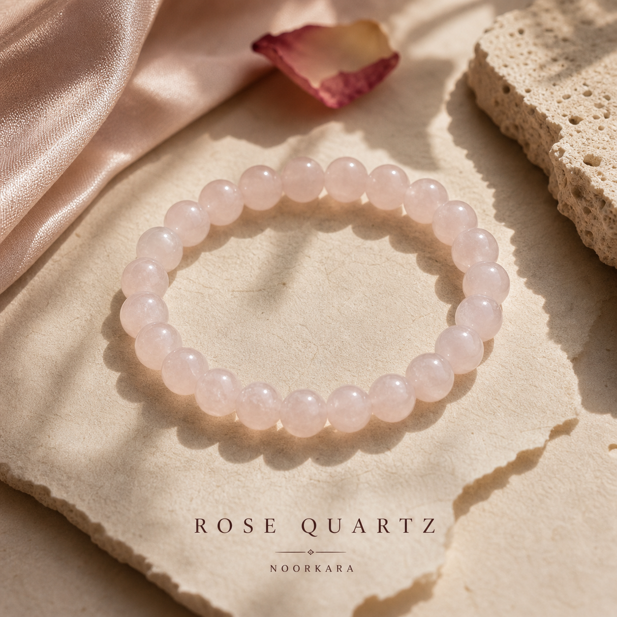 Rose Quartz bracelet by NoorKara